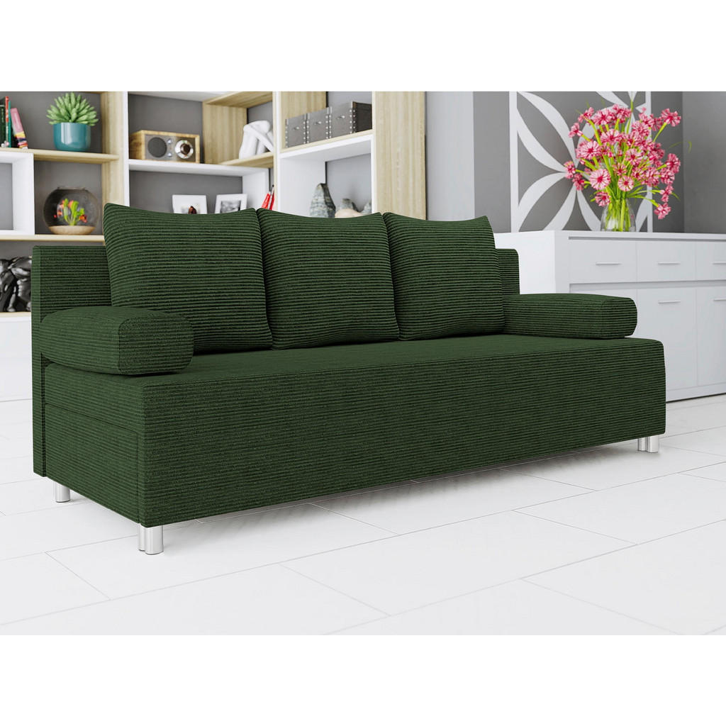 Thumbnail - Mirjan24 Schlafsofa, Grün, Textil, 3-Sitzer, Rechteckig, 192x86x80 cm, Wohnzimmer, Sofas & Couches, Schlafsofas