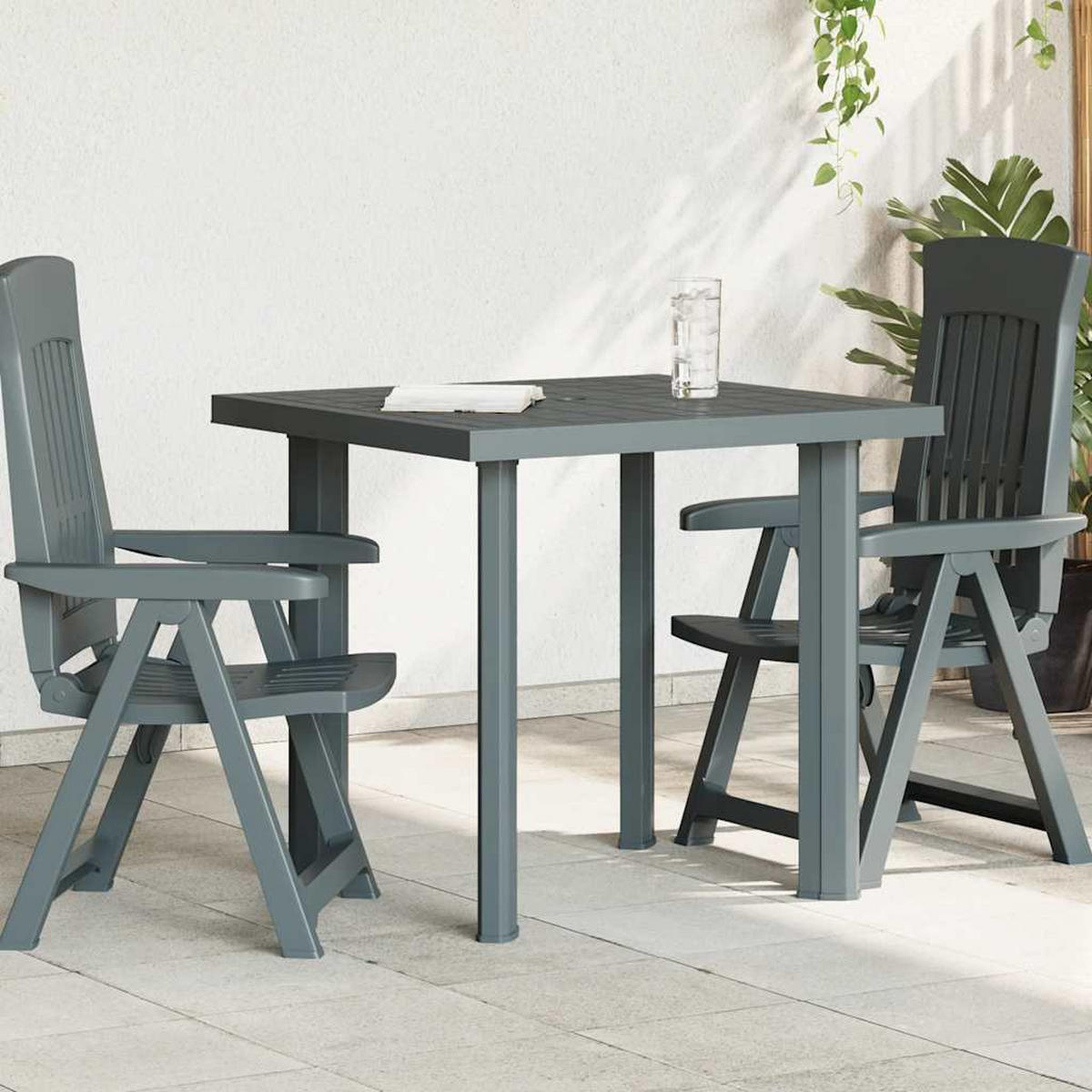GARTENTISCH Grün 80/75/72 Cm Kunststoff - Grün, Kunststoff (80/75/72cm) - vidaXL