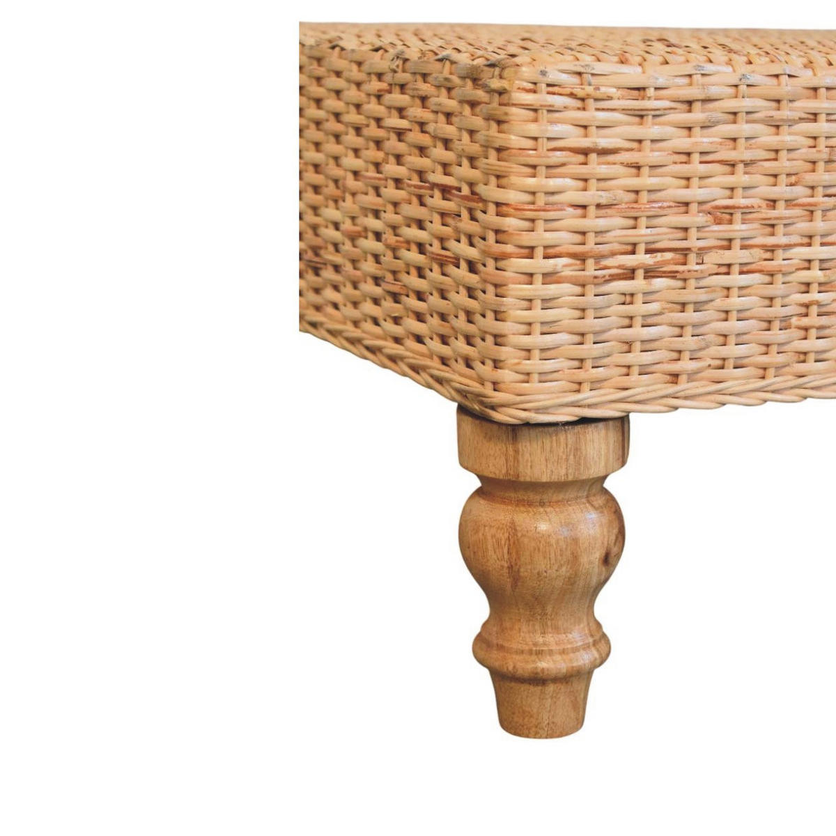 KONFERENČNÍ STOLEK Regency z masivního dřeva s výpletem, hnědý - hnědá, dřevo (56/86/31cm) - Artisan Furniture