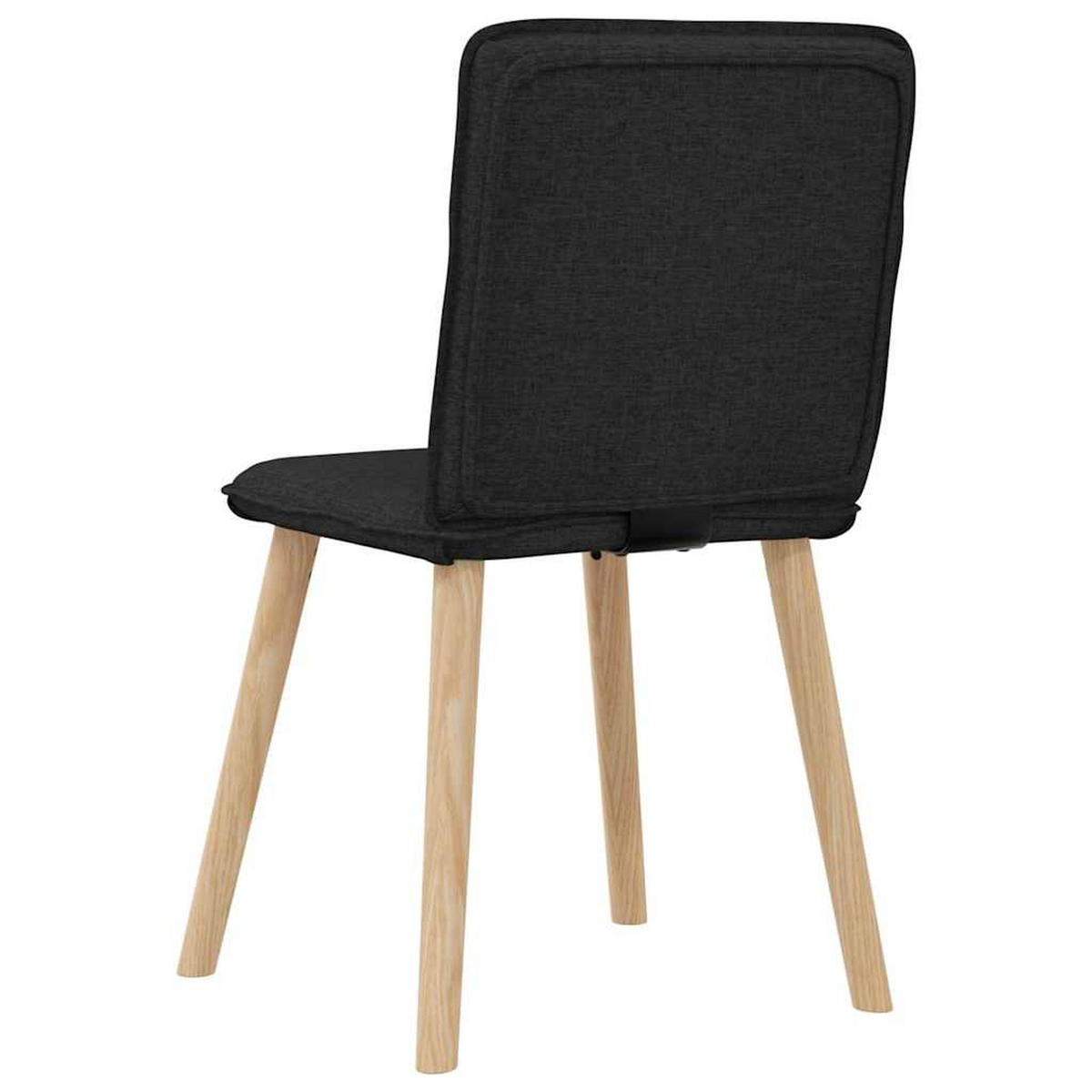 ESSZIMMERSTÜHLE 2 Stk. Schwarz Stoff 45*54*86cm - Schwarz, Metall (45/86/54cm) - ZMH