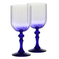 WEINGLÄSER, 2er-Set, 300 ml - Dunkelblau, Glas (0.3L) - Krosno Glass
