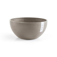 BLUMENTOPF Brussels 25/12 cm Taupe - Taupe, Kunststoff (25/12cm) - Ecopots