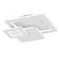 LED DECKENLEUCHTE MOLA Weiß Metall - Weiß, Metall (48/48/7.5cm) - Wofi