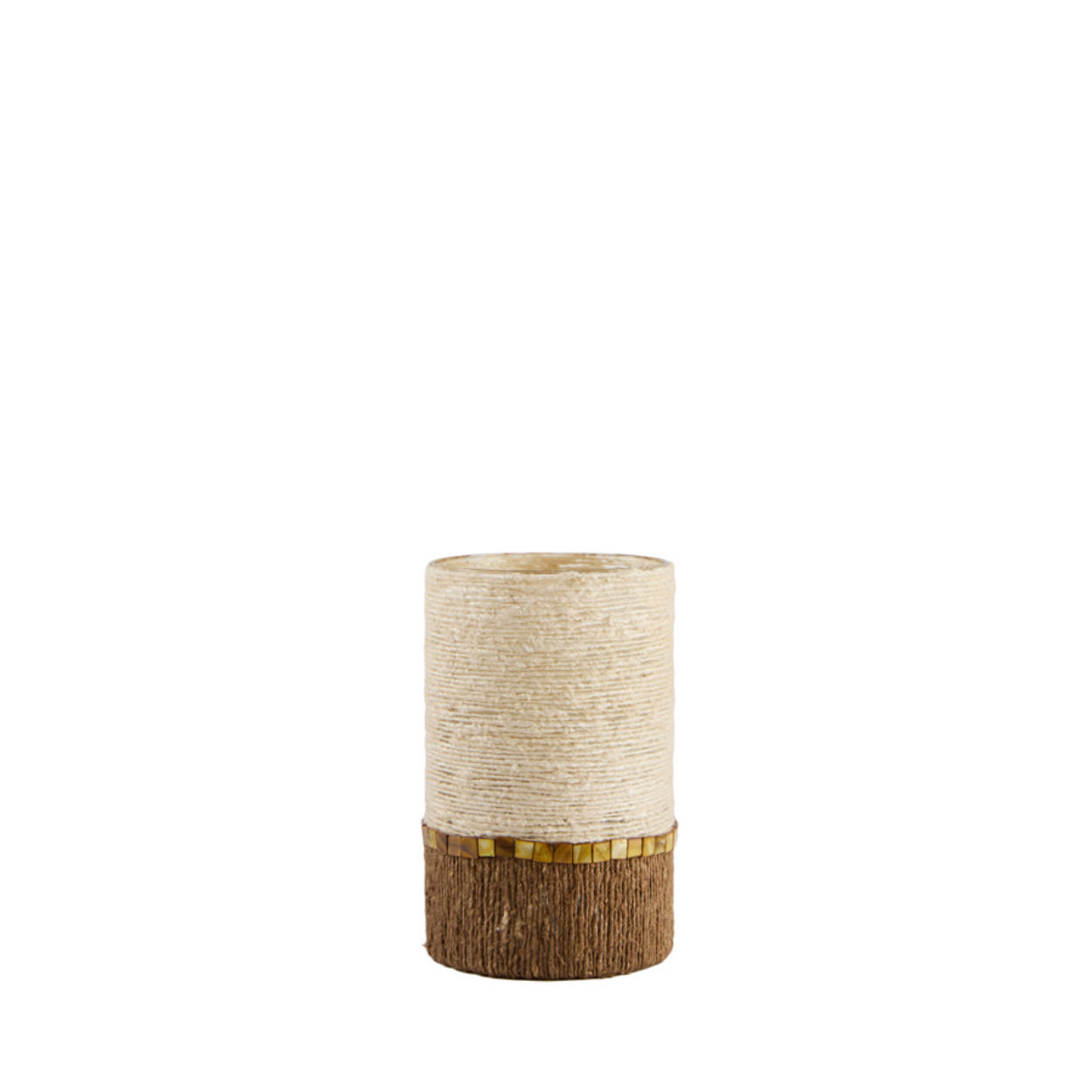 WINDLICHT Melora - Braun - 15/15/25 cm - Braun, Glas (15/25/15cm) - Light & Living