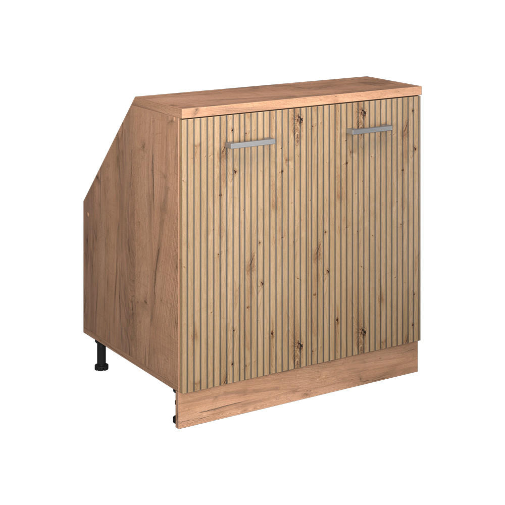 WARDROBE FOR SLOPING CEILING Rion Hrast Artisan 80 x 81.6 cm s 2 vrata, korpus ormara dubine 60 cm - hrast medunac/hrast Artisan, drvni materijal (80/83.8/60cm) - Vicco
