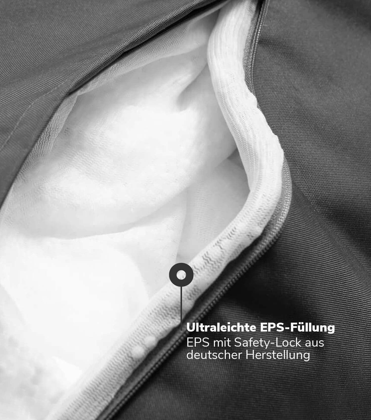 Thumbnail - Mokebo Outdoor, Anthrazit, Textil, 60x30x50 cm, Oeko-Tex®, Wohnzimmer, Hocker, Poufs