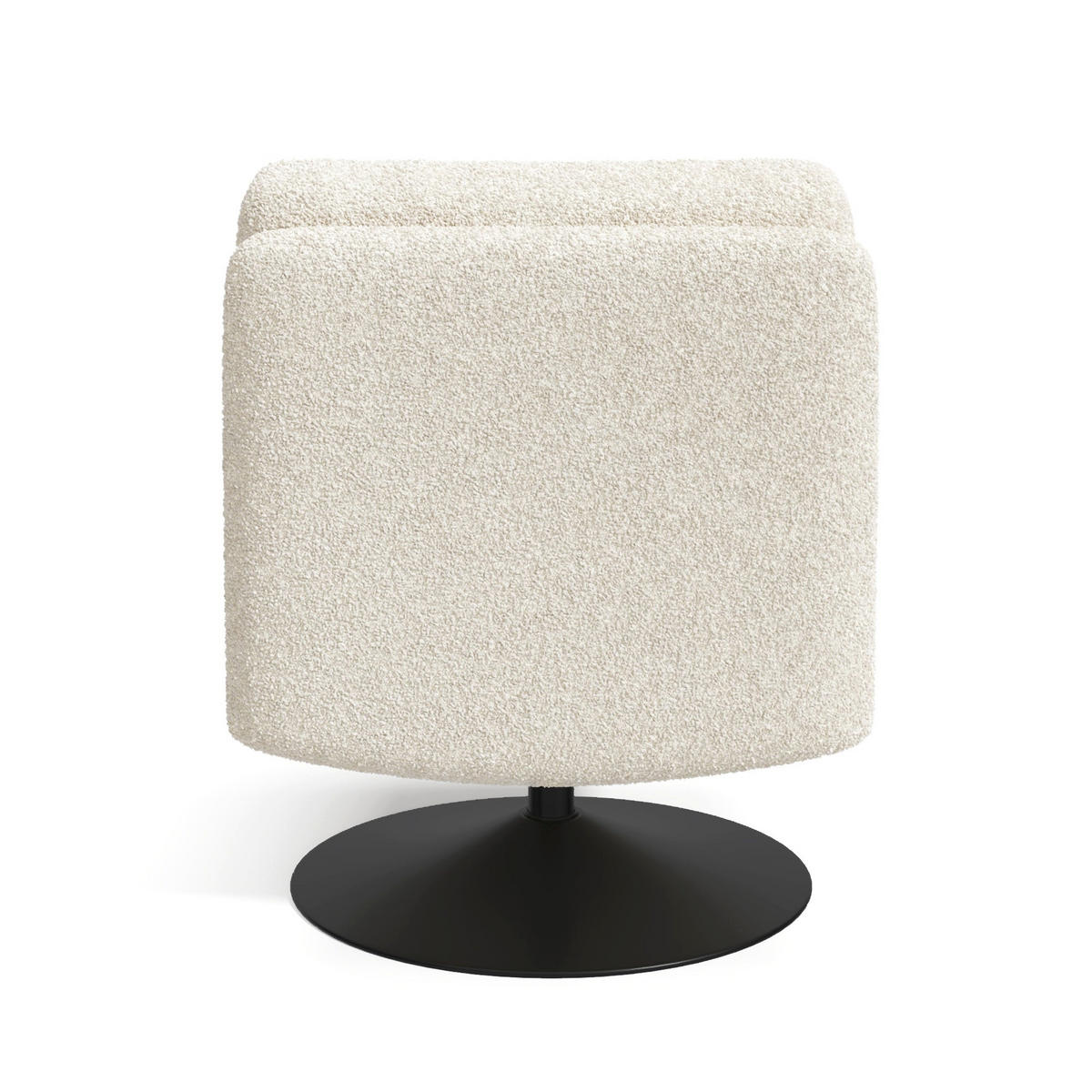 SESSEL Bouclé-Stoff Ecru 60.5cm - Creme, Textil (60/80/74cm) - Sia Home
