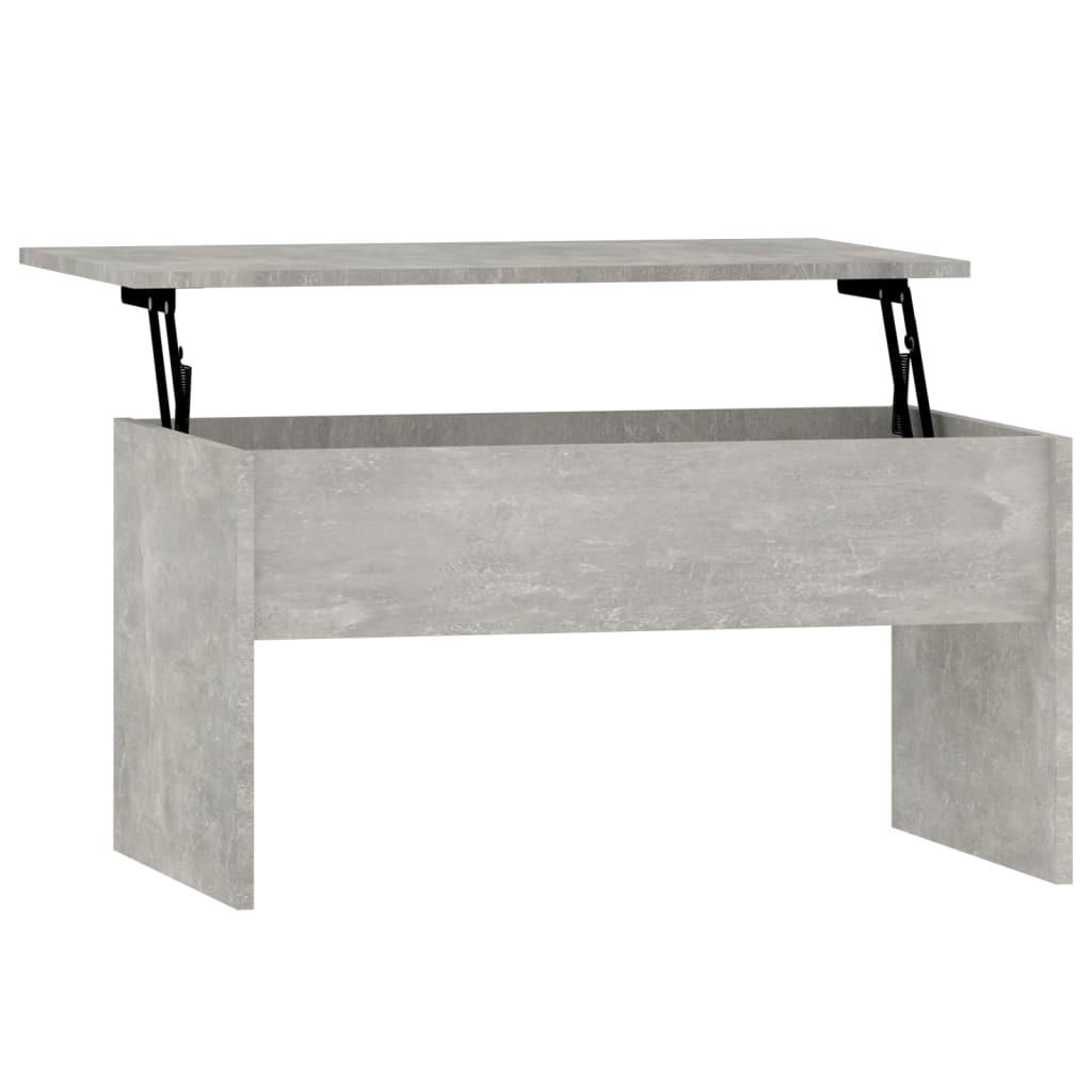 COUCHTISCH Betongrau 80x50,5x41,5 cm Holzwerkstoff - Grau, Holzwerkstoff (80/50.5/41.5cm) - furnicato