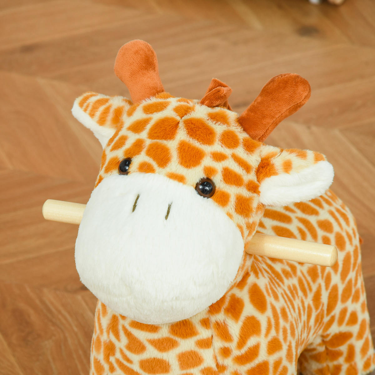 SCHAUFELTIER DE-10130 Giraffe mit Sound und Rädern Gelb - Gelb, Textil (38/63/63cm) - ComfortXL