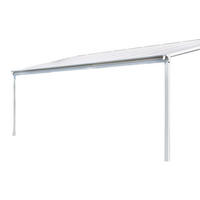 TERRASSENÜBERDACHUNG SOLIS - Weiß, 312 / 320 x 300 / 303 x 278 / 226 cm - Weiß, Kunststoff (312/278/303cm) - Home Deluxe