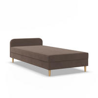 BOXBETT MIT KOPFTEIL 80x200 CASPE, Braun - Braun, Textil (80/200cm) - Mebligo