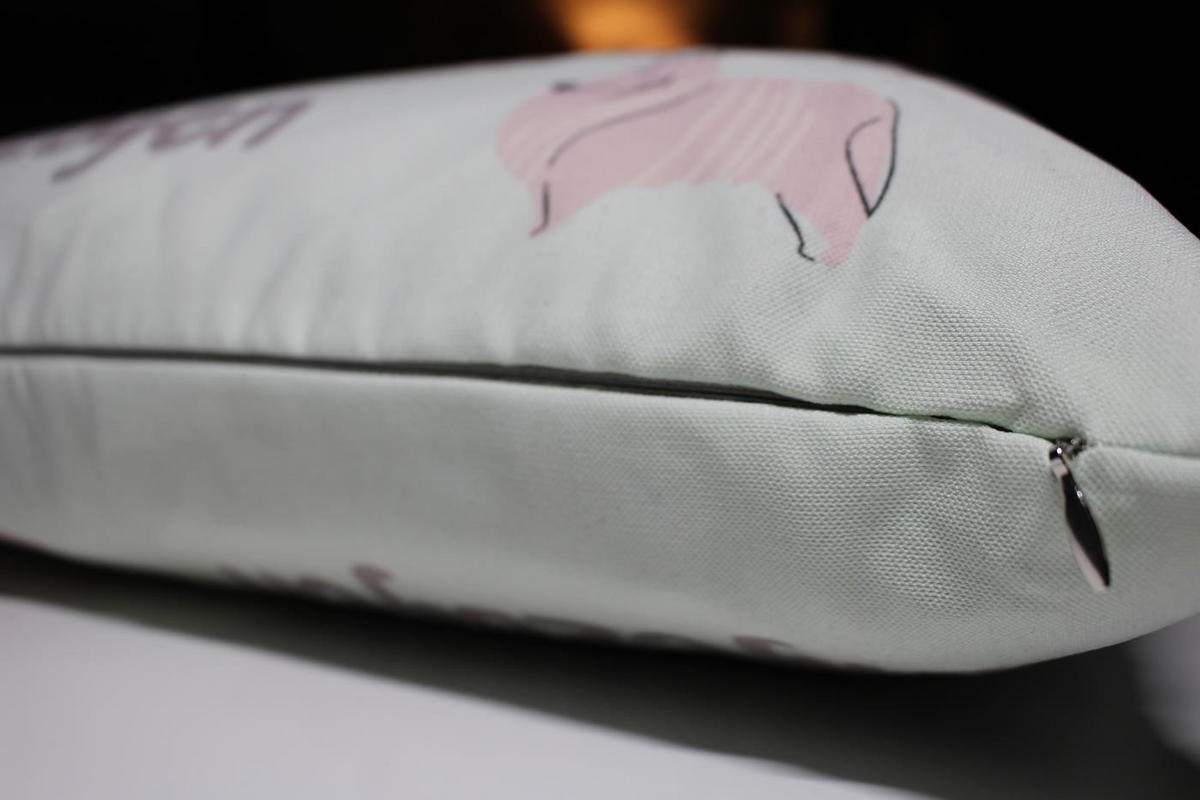 KISSENHÜLLE TIERISCH - Mintgrün, Textil (45/45cm) - Magma Heimtexx