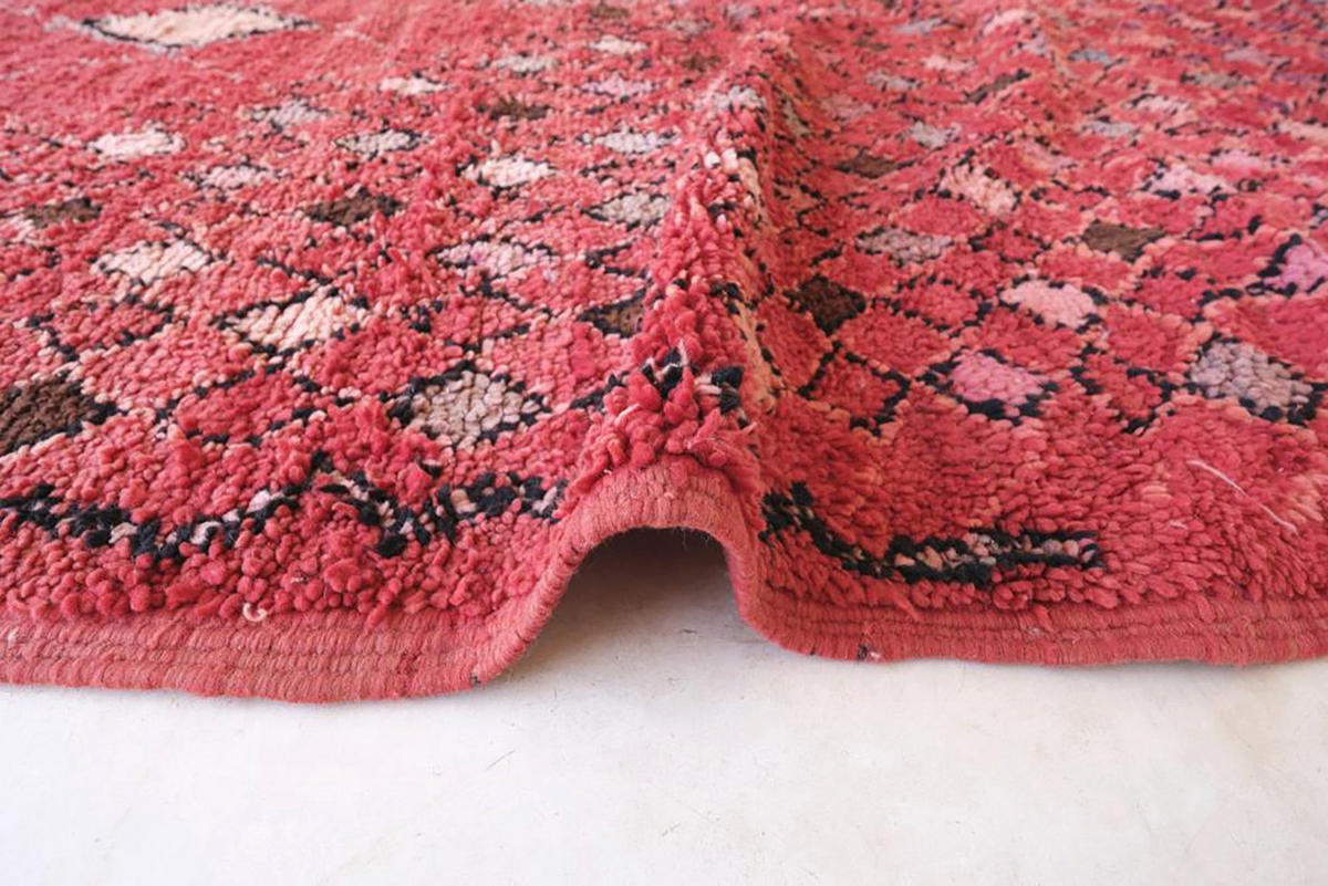 BERBERTEPPICH aus reiner Wolle 192x 366 cm - Rot, Naturmaterialien (192/366cm) - AFK Living