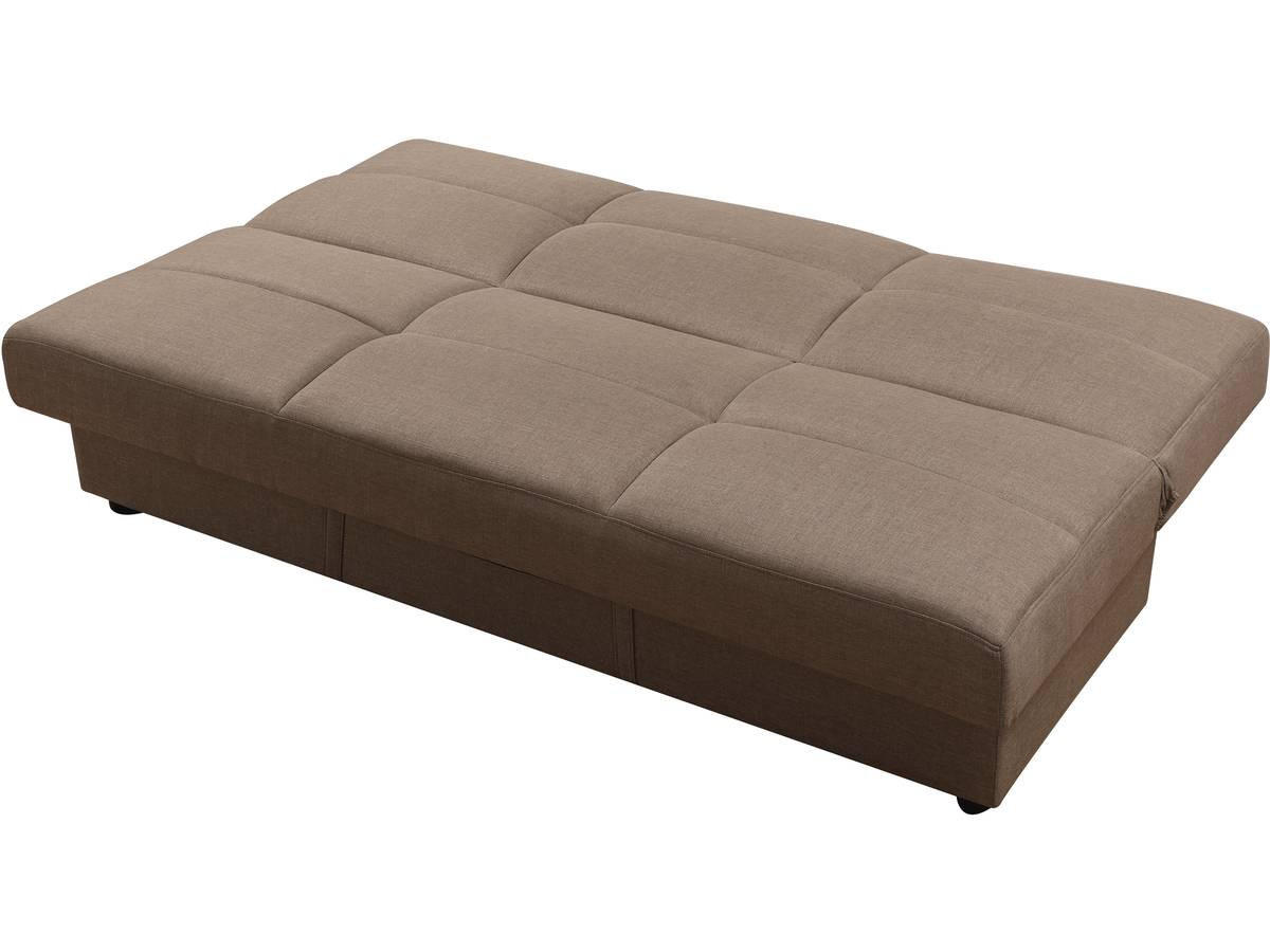 SCHLAFSOFA Enzo Taupe - Taupe, Textil (186/87/80cm) - Habitat Garten