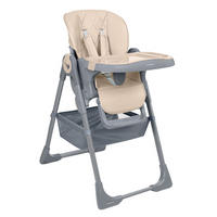 HOCHSTUHL Comfy braun höhenverstellbar, Gurt, Doppeltablett - Braun, Kunststoff (53/104/76cm) - Kikka boo