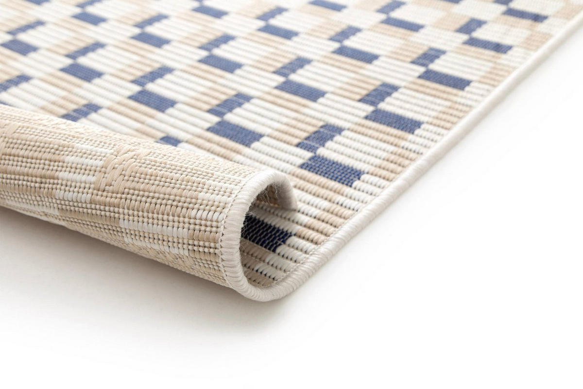 DESIGN Teppich für Innen und Außen blau - Blau, Textil (160/230cm) - AFK Living