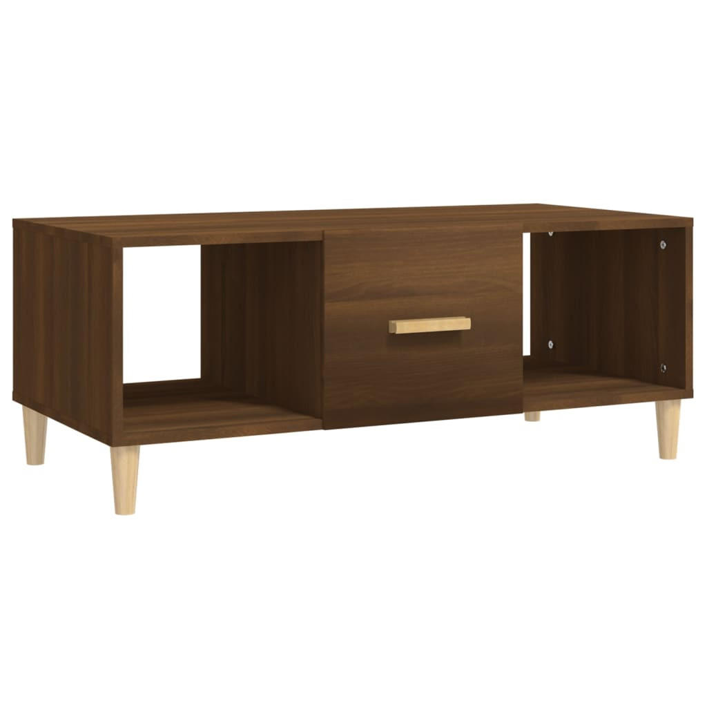 COUCHTISCH Braun Eichen-Optik 102x50x40 cm Holzwerkstoff - Braun, Holzwerkstoff (102/50/40cm) - furnicato