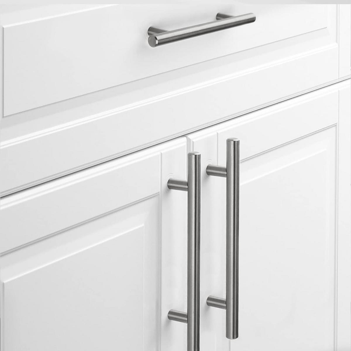 MÖBELGRIFF Silber 10er-Set 96 mm Edelstahl - Silberfarben, Metall (1.2/3.2/2.5cm)