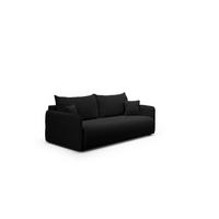 SCHLAFSOFA 4-Sitzer Schwarz - Schwarz, Textil (216/86/105cm) - Furnisell