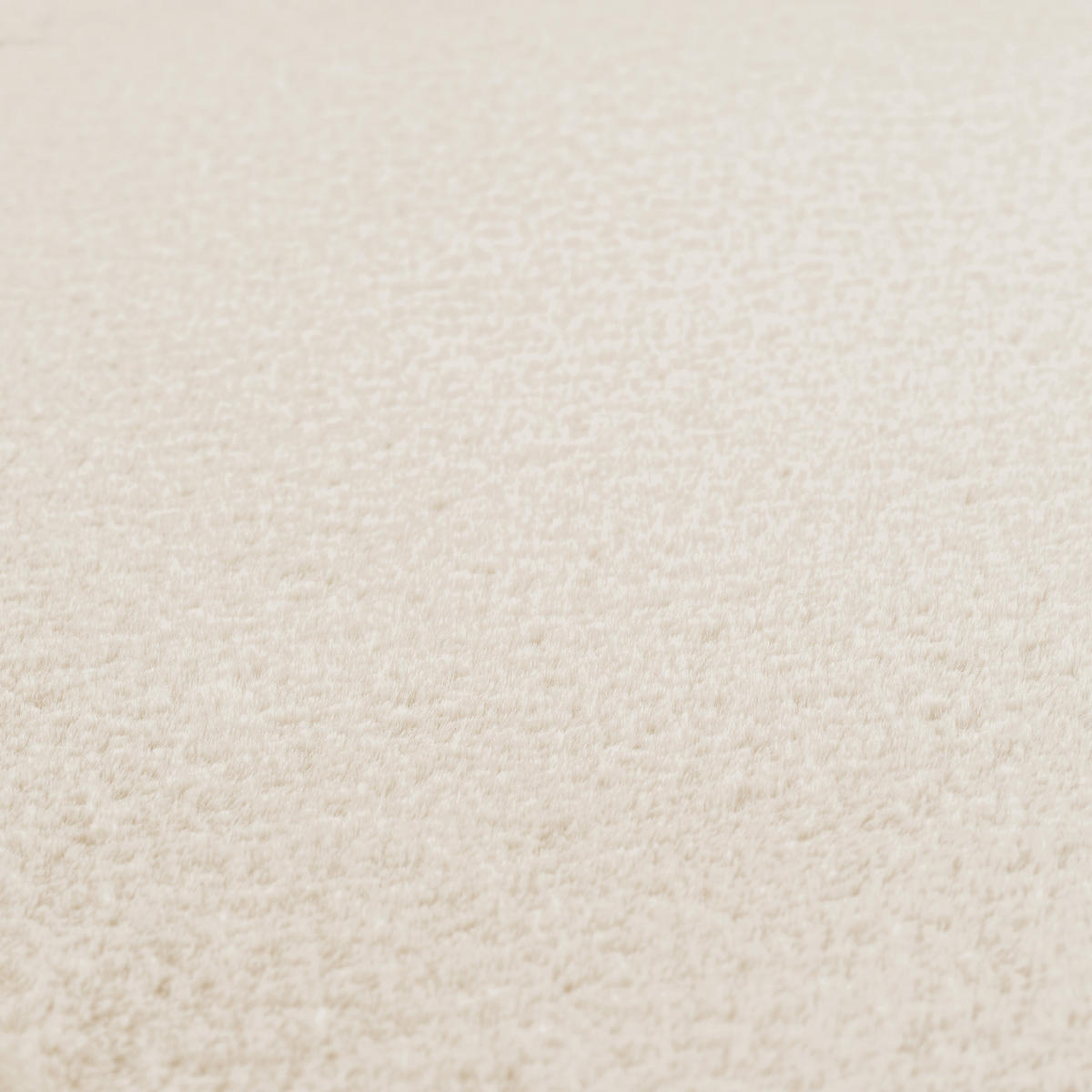 TEPPICH Kurzflor Unifarben Polyester Antirutsch Wohnzimmer Creme Rechteckig 160x220 - Creme, Textil (160/220cm) - KADIMA DESIGN