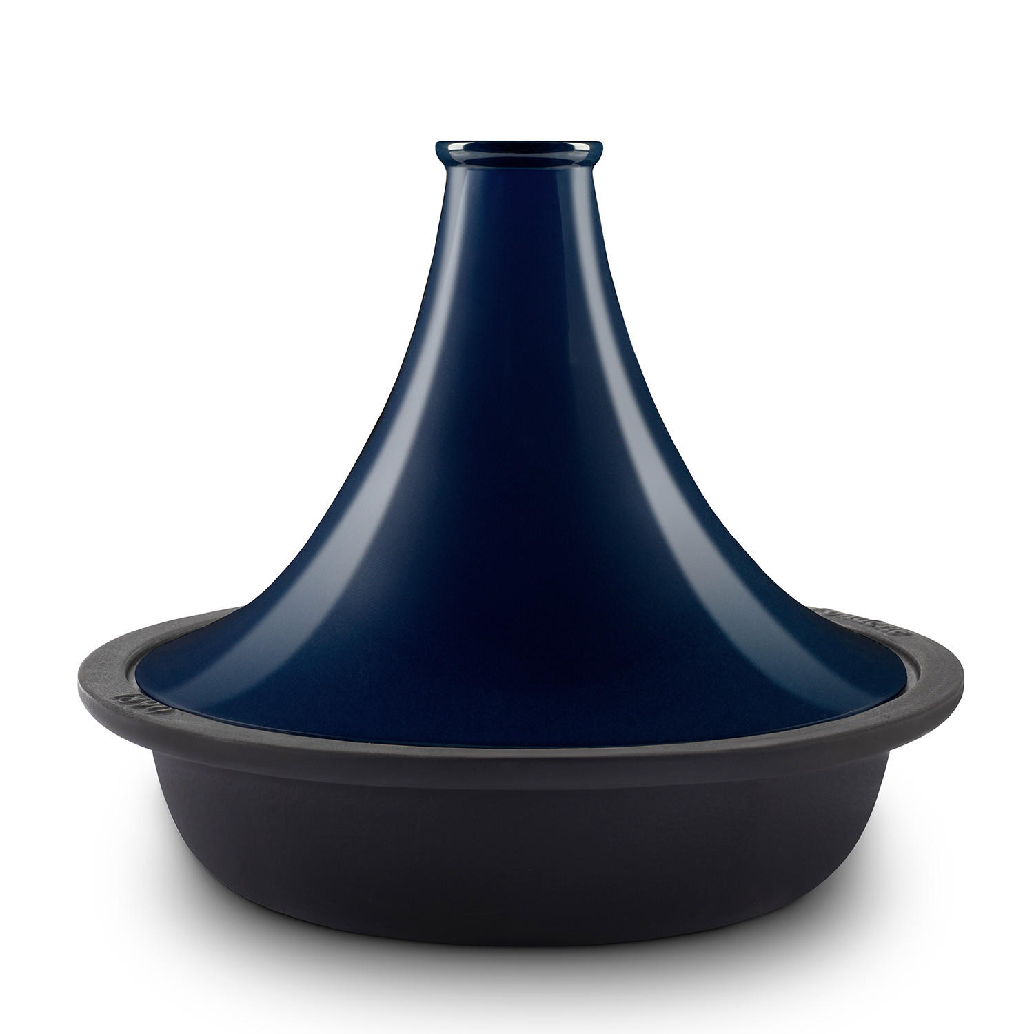 TAJINE TINGHIR Blau, aus emailliertem Gusseisen, Schüssel und Deckel aus Gusseisen, Kapazität 2,5 L - Blau, Metall (29.2/29.2/24.5cm) - La Fonderie 1890