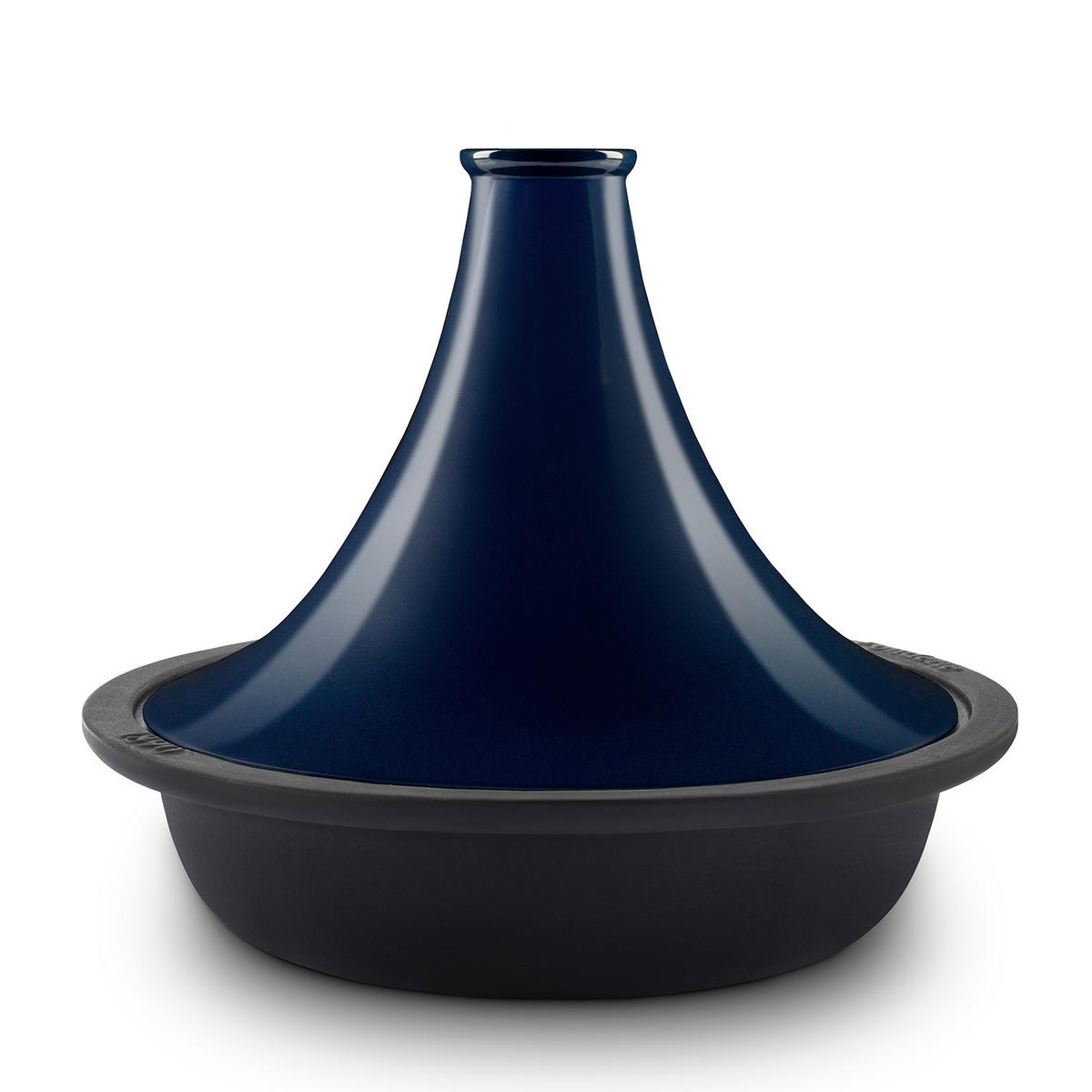 TAJINE TINGHIR Blau, aus emailliertem Gusseisen, Schüssel und Deckel aus Gusseisen, Kapazität 2,5 L - Blau, Metall (29.2/29.2/24.5cm) - La Fonderie 1890