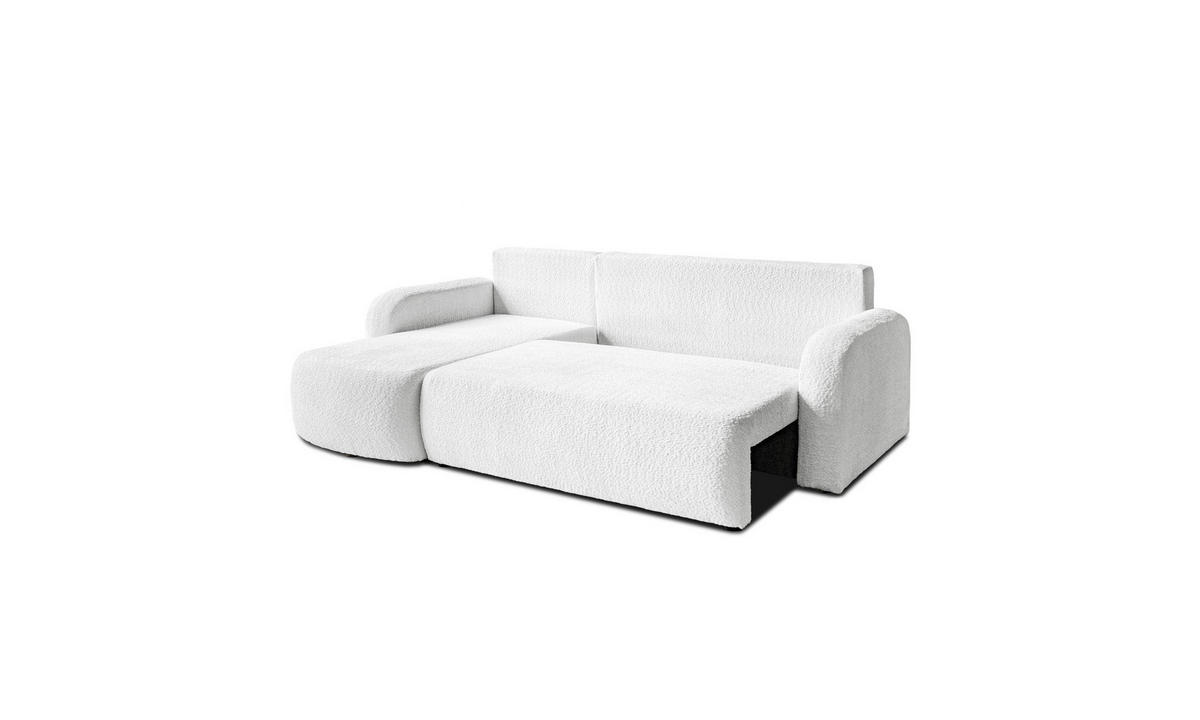 ECKSOFA PALOMA L 235/155/85 cm Coral 70 - Creme, Textil (235/155cm) - Lookway