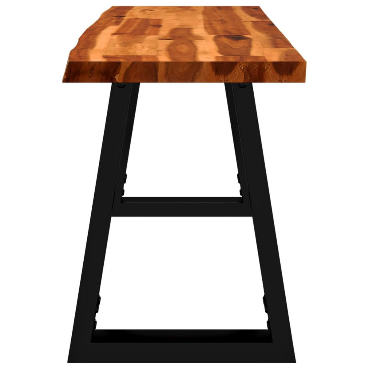 SITZBANK Loki mit Baumkante 110 cm Akazie - Braun, Holz (110/45/35cm) - DELUKE