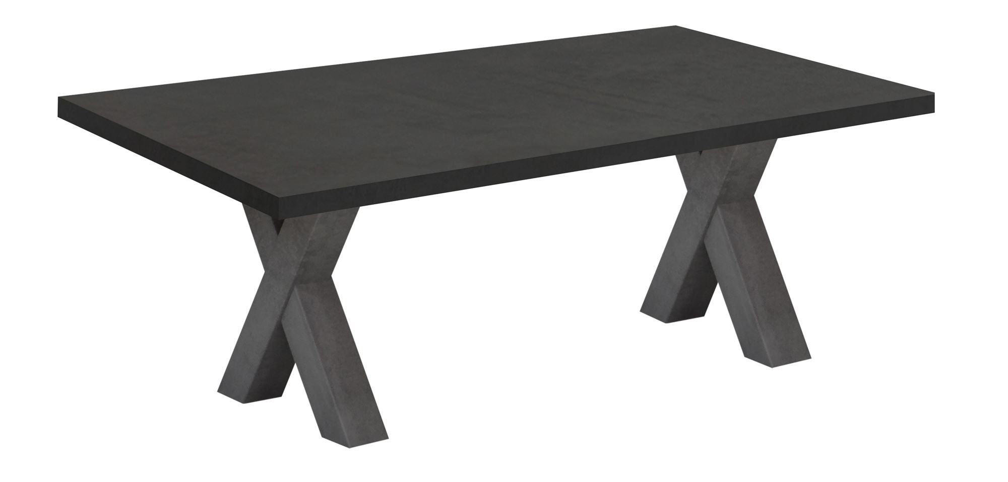 COUCHTISCH Etti 5 120 x 70 x 47 Wohnzimmertisch Graphit/Schwarzstahl - Schwarz, Holz (120/70/47cm) - 58aufmkessel