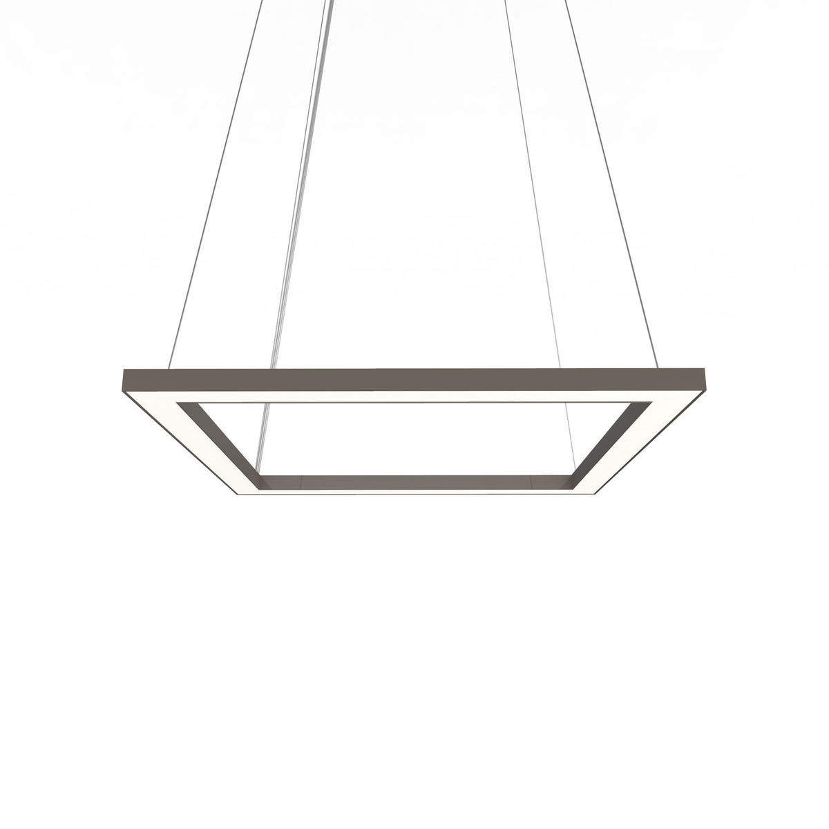 LED-HÄNGELEUCHTE - Graubraun, Metall (40/40/100cm) - Lumicom