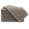 GÄSTETÜCHER, 10er-Set, 30x50 cm, 100% Baumwolle, Braun - Fango, Textil (30/50cm) - Zollner