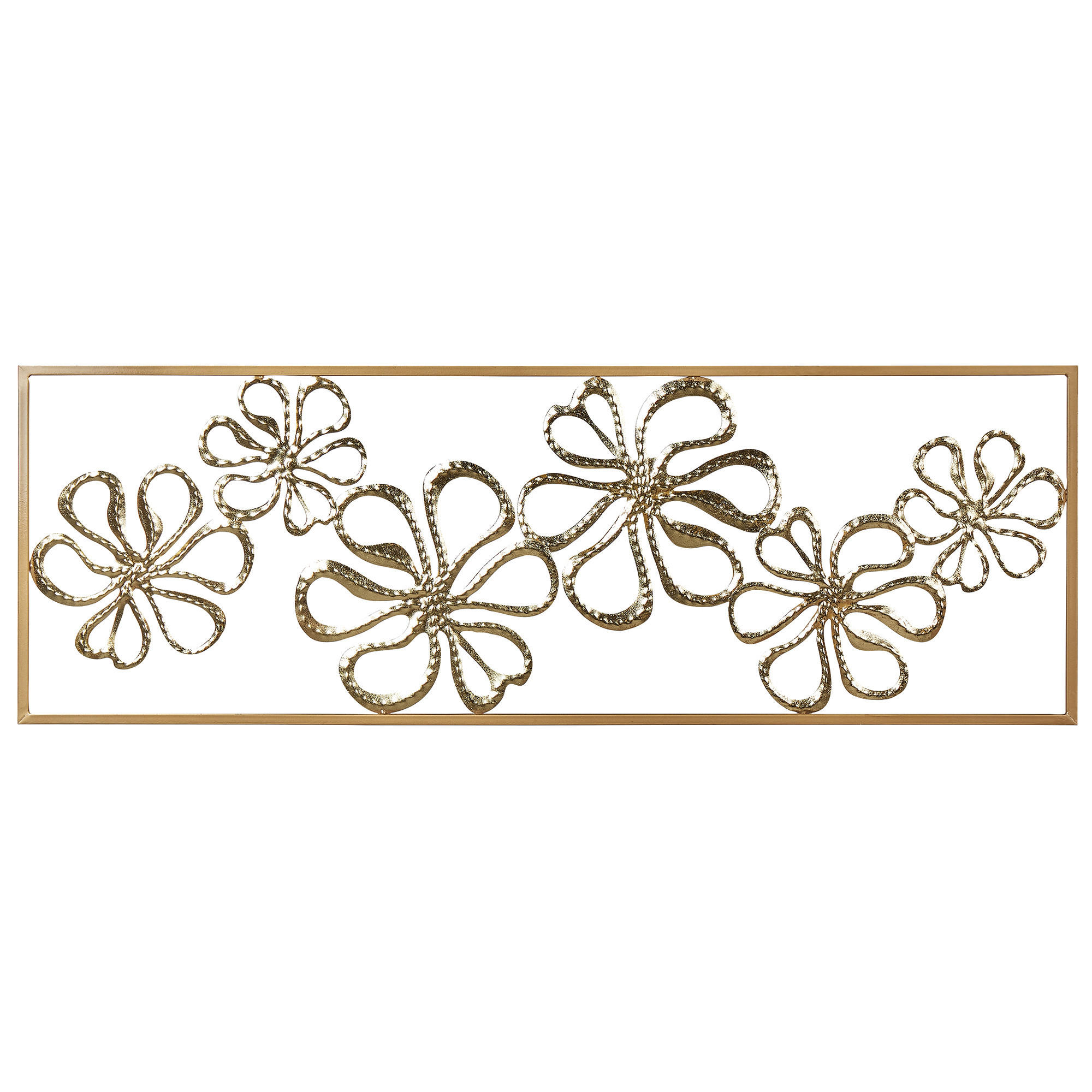 WANDDEKORATION Metall gold Cerium - Goldfarben, Metall (90/31/0.5cm) - Beliani