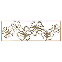 WANDDEKORATION Metall gold Cerium - Goldfarben, Metall (90/31/0.5cm) - Beliani