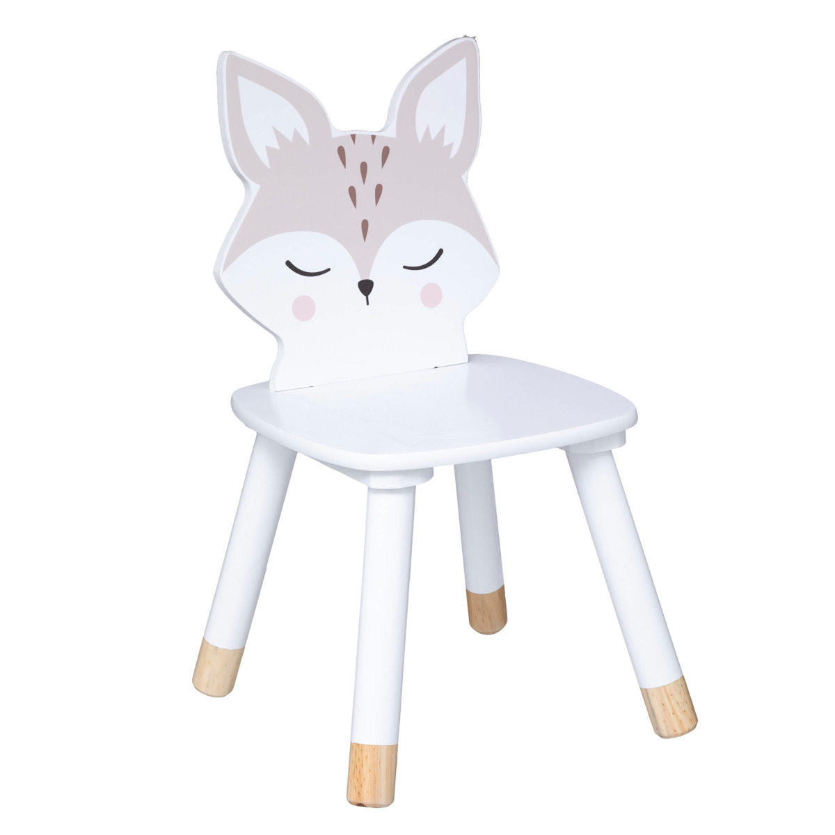KINDERSTUHL Fuchs, Kieferholz, Naturfarben - Multicolor, Holzwerkstoff (28/53/28cm) - Atmosphera for kids