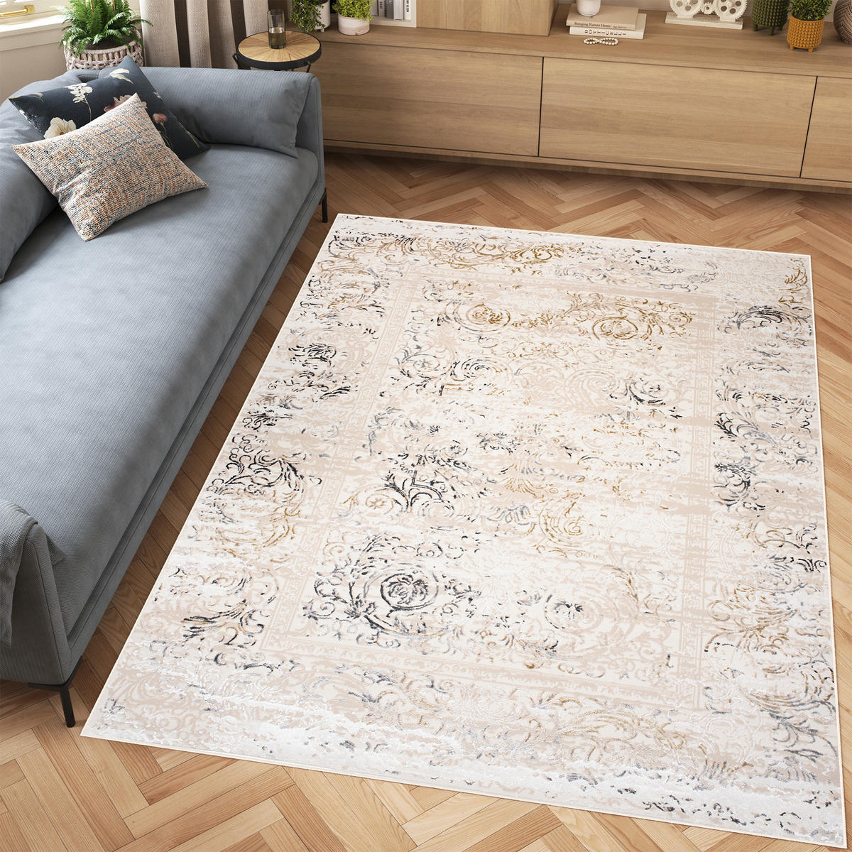 TEPPICH HERA Creme 120/170 cm - Creme, Textil (120/170cm) - Tapiso