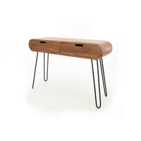 KONSOLENTISCH BARA Braun Holz - Schwarz/Braun, Holz (30/120/76cm) - KAWOLA
