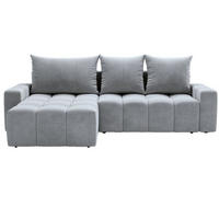 ECKSOFA Bresso Hellgrau - Hellgrau, Holz/Textil (255/168cm) - Graingold