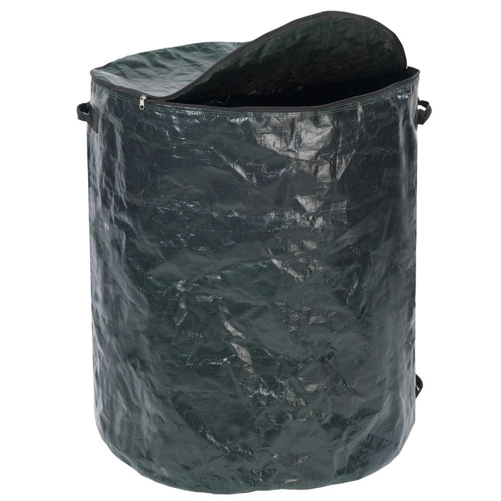GARTENTASCHE Polyester 275 l - Grün, Kunststoff (67/78/67cm)