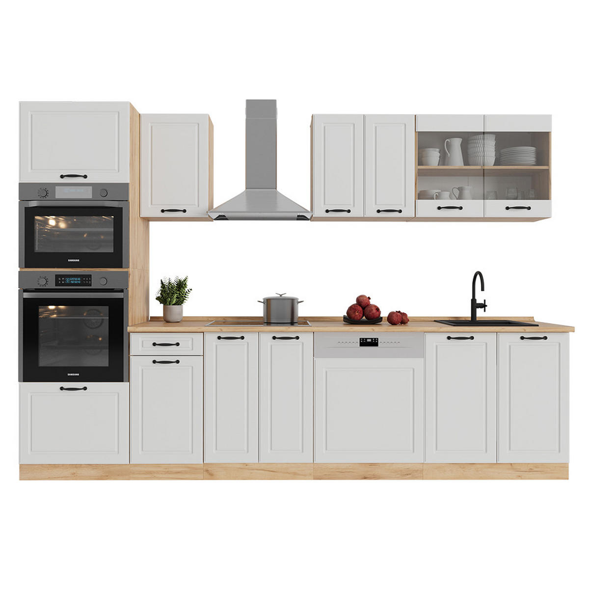 Honigeiche/Weiß, Holzwerkstoff (300/81.6/60cm) - Vicco