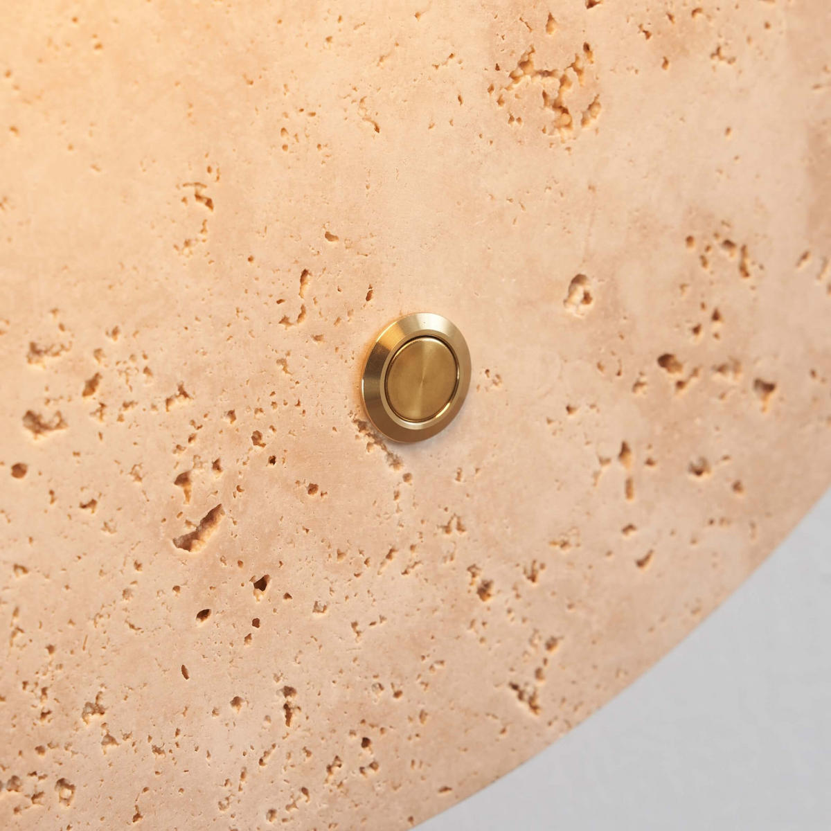 WANDLEUCHTE aus Travertin-Marmor und Glas - Oré - Beige, Glas (30/30/15.5cm) - KOSILUM