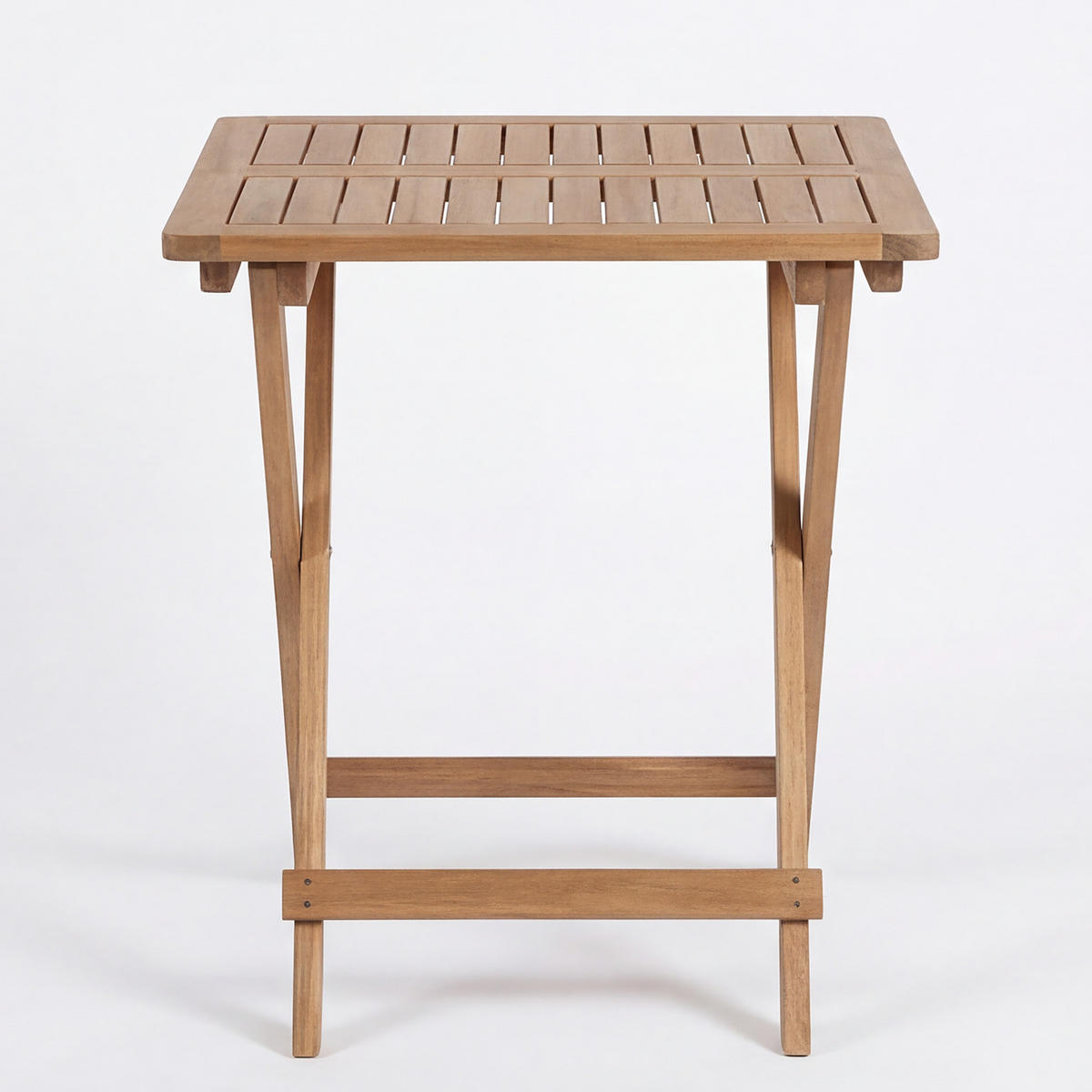 BALKONSET - 3-teilig - Akazie massiv / Nylon - Braun - Akaziefarben, Holz/Textil - home24
