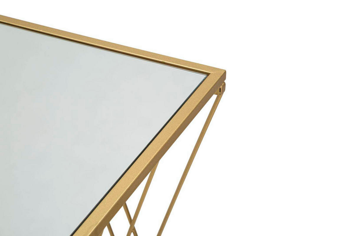KONSOLE Easy 120/40/80 cm - Goldfarben, Metall (120/80/40cm) - Mauro Ferretti