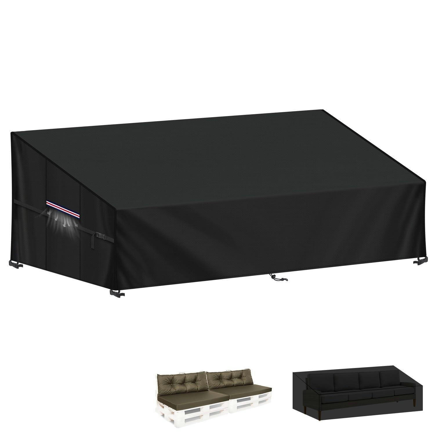 XXXLutz Gartensofa Schwarz 99x80x250 cm