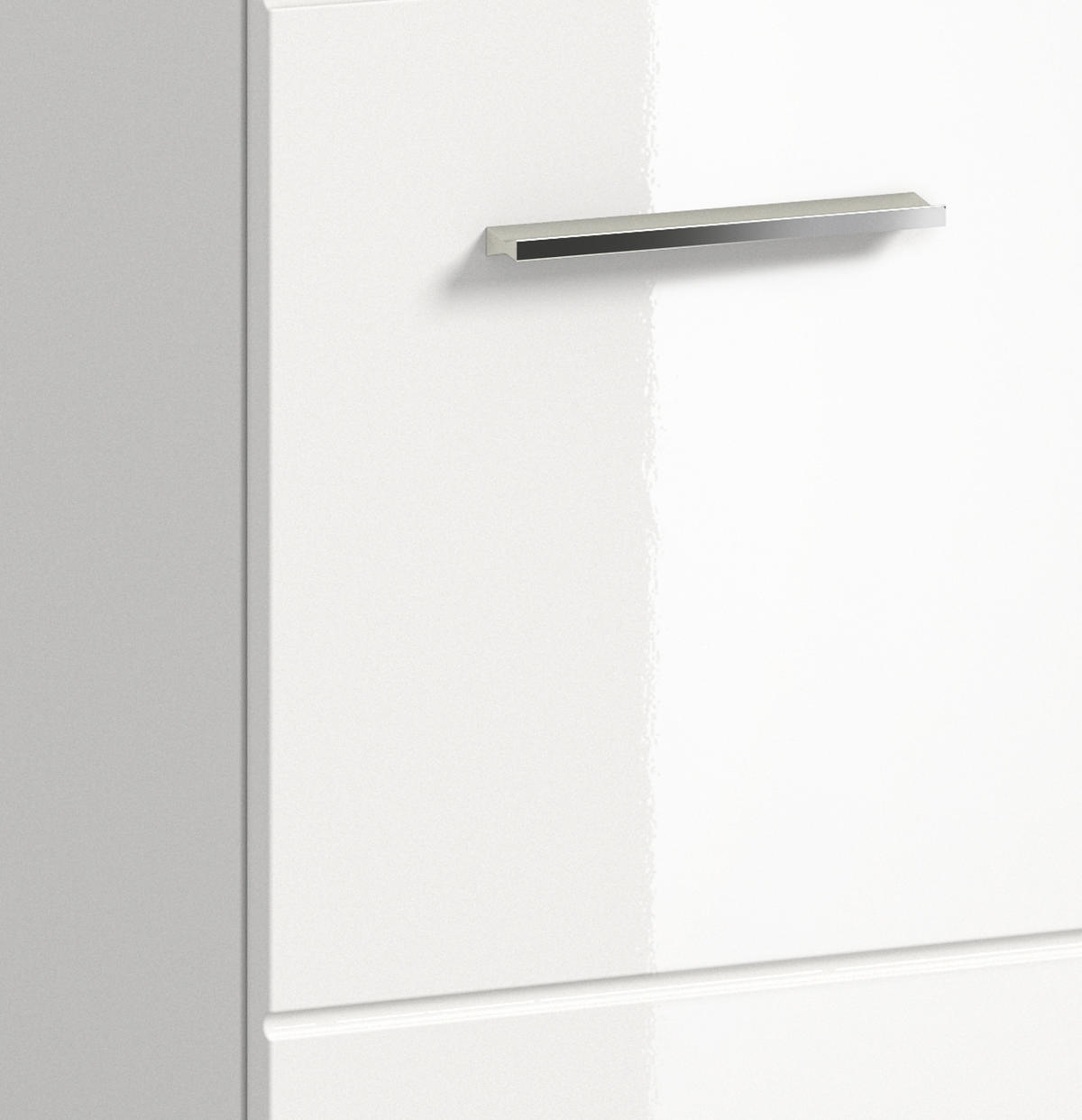 BADKOMBINATION Ice 60x185x46 cm weiß Hochglanz MDF 2tlg. - Weiß, Holz (60/185/46cm)