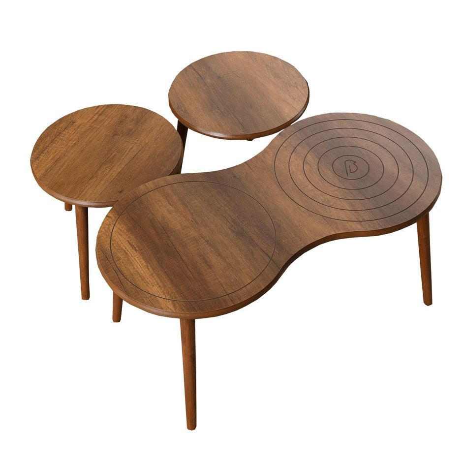 Habitat Garten Couchtisch Braun 50x45x100 cm
