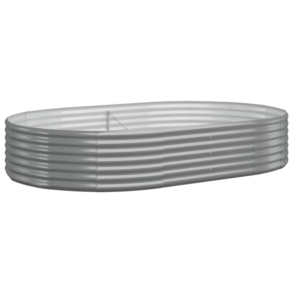 HOCHBEET Verzinkter Stahl 214x140x36 cm Grau - Grau, Metall (140/36/214cm) - furnicato
