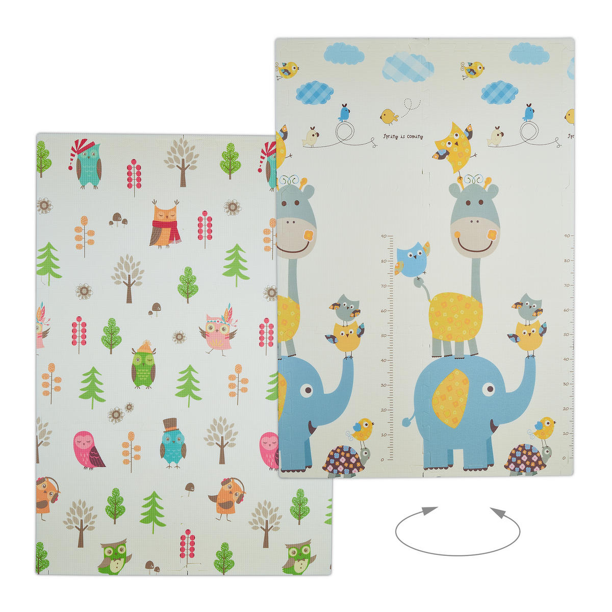 PUZZLEMATTE - Multicolor, Kunststoff/Textil (120/175cm) - Relaxdays
