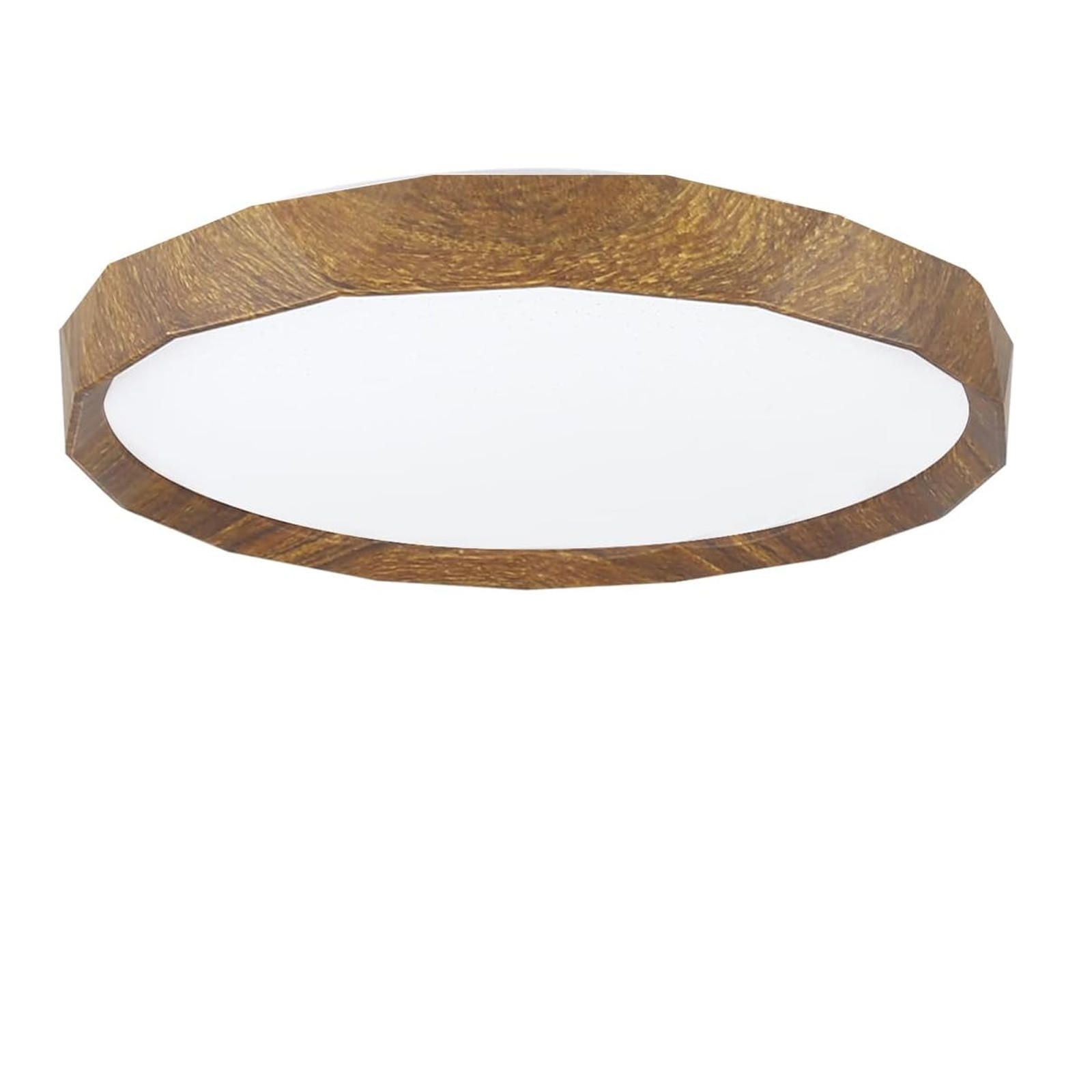 LED-DECKENLEUCHTE Tobias 40/40/7 cm - Nussbaumfarben, Metall (40/40/7cm) - Nettlife