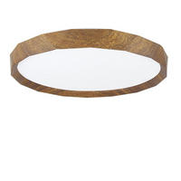LED-DECKENLEUCHTE Tobias 40/40/7 cm - Nussbaumfarben, Metall (40/40/7cm) - Nettlife