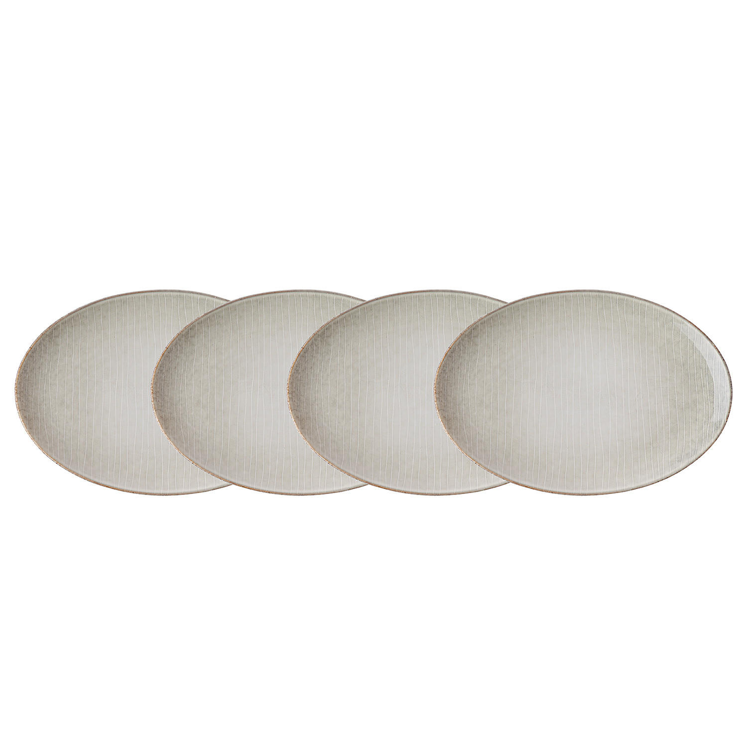 DINNERTELLER (4er Set) Henley - Grau, Keramik (35/25/3cm) - Butlers